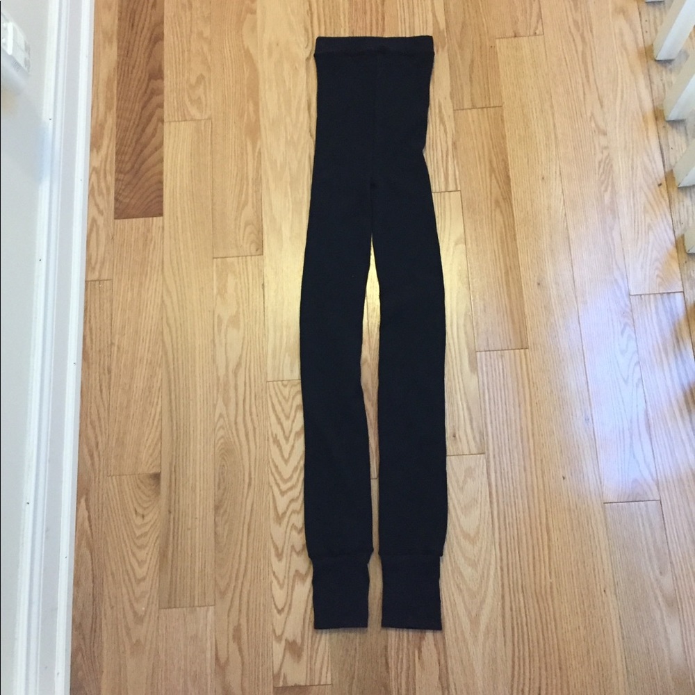 Uniqlo fleece footless tights